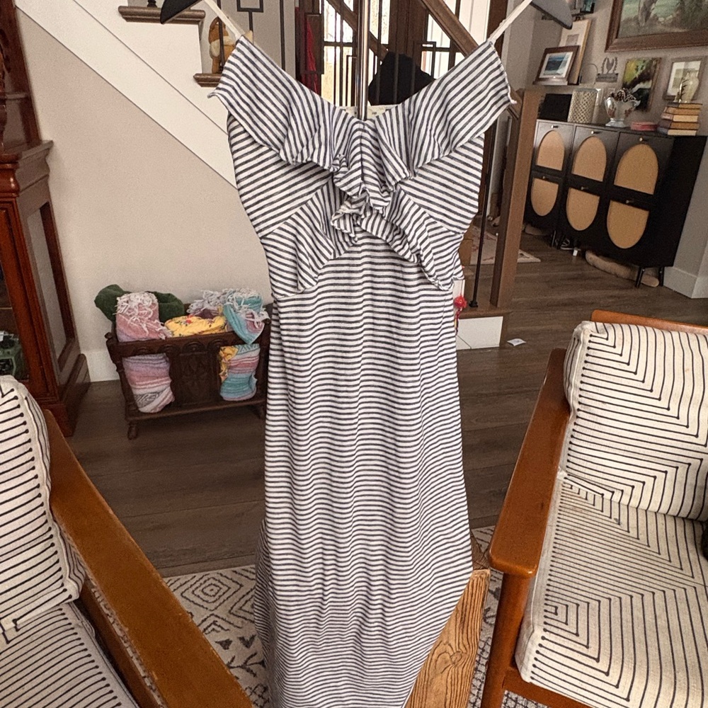 Max Studio Black and White Maxi Dress